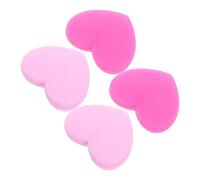 NOLITOY 4pcs Heart Shaped Tennis Vibration Dampeners Silicone Shock Absorbers for Rackets High Elasticity Wrist Protection Accessories Cute Neon Colors for Tennis Players Court