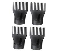 NOLITOY 4pcs Heat-resistant Plastic Hair Dryer Narrow Concentrator Nozzle Ergonomic Duckbilled Diffuser for Airflow Styling Tool for Professional Barber Shop and Home Use