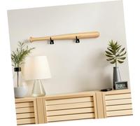 NOLITOY 4pcs Heavy Duty Baseball Bat Wall Mount Holder Modern Bat Display Stand for Baseball and Softball Sticks Compatible Easy DIY Installation Space-saving Vertical Organizer for Home