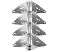 NOLITOY 4pcs Heavy Duty Iron Garage Door Hinges with Self-Closing Function Garage Door Brackets Replacement Wear-Resistant and Sturdy Parts
