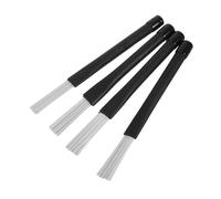 NOLITOY 4pcs Jazz Drum Brushes Set Nylon Percussion Brushes for Musicians Durable Portable Instrument Accessories for Jazz Drumming Compatible with Various Drum Brands