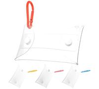 NOLITOY 4pcs Key Pouch Small Coin Purse Compact Size PVC Good for Storing Lipstick Convenient to Store Women Shopping 4.52x2.95x0.59in Assorted Color Portable Light Weight Choice