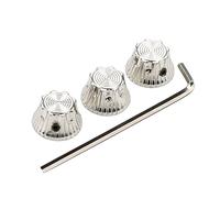 NOLITOY 4pcs Metal Knob for Electric Guitars Guitar Volume Tone Control Knob and Performance Adjustments