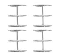 NOLITOY 4pcs Metal Split Book Rings for Photo Album Binders, 2.5x30x40mm Silver Removable 3-Ring Loose Leaf Binder Rings for DIY Scrapbook and Office Organizing