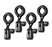 NOLITOY 4pcs Microphone Clip Wireless Mic Clip Adjustable Direction Desktop Placement 270 Degree Rotation Standard Threaded Connection for Video Chats and Meetings