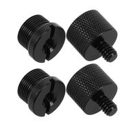 NOLITOY 4pcs Microphone Conversion Nut Aluminum Adapter Thread Converter for Mic Stand Female Screw Mic Adapter Audio Recording Gear