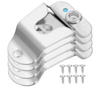 NOLITOY 4pcs Microphone Hanger Clips Mic Holder for Ham Radio Rack Cb Radio Hanger Microphone Clip Hooks