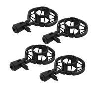 NOLITOY 4pcs Microphone Shock Mount Mic Holder Clip for Condenser Microphone Desk Mic Stand Vibration Suspension Shockproof Mount for Streaming