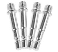 NOLITOY 4pcs Microphone Stand Extender Poles Metal Adapter for Mic Boom Arms Nonslip Surface Tripod Conversion Tool Compatible with Microphone Holders