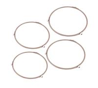 NOLITOY 4pcs Microwave Oven Turntable Plate Holder Glass Tray Wheel Ring Support for Microwave Turntable Rings Plate Racks