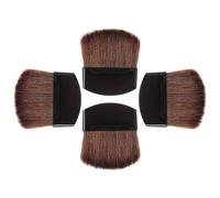 NOLITOY 4pcs Mini Face Powder Brush Soft Makeup Blush Highlighter Tool with Comfortable Handle for Women Easy to Use and Washable Cosmetic Brushes
