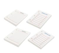 NOLITOY 4pcs Mini Three-holes Loose-leaf Notepad Papers, 60 Sheets Each Grid Planner Refills for Student Stationery and Home School Organizers