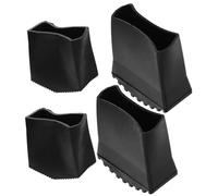 NOLITOY 4pcs Non Slip Rubber Ladder Foot Covers Wear Resistant Step Ladder Pads for Floor Protection Durable with Sound Insulation and Skid Features Easy Installation for Home and Office