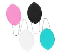 NOLITOY 4pcs Organizer Storage Box Coin PVC Coin Bag Cases for Collectors Chain Multi-Functional Purse