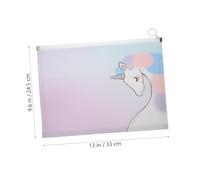 NOLITOY 4pcs Plastic Zipper Pouch File Document Holders Office Storage Bags for Student Papers and Office Supplies Organization