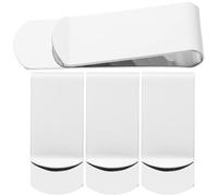 NOLITOY 4pcs Portable Stainless Steel Money Storage Clips Metal Bill and Card Holders Practical Cash Fixing Clamps for Office and Everyday Use Compact Design to Secure Banknotes and Small
