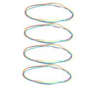 NOLITOY 4pcs Rainbow Cats Cradle String Game Interactive Finger Rope for Adults Portable Hand Playthings for Family Fun Brain Development and Party Favors