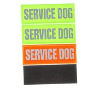 NOLITOY 4pcs Reflective Service Dog Patch Puppy Harness Patches Pet Carrier Sticker Service Dog Supplies