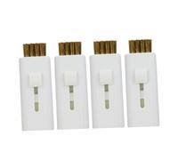 NOLITOY 4pcs Retractable Golf Club Brush Dual Sided Hard and Soft Bristles Efficient Cleaning Tool for Irons Durable Plastic Construction Mini Pocket Golf Accessories