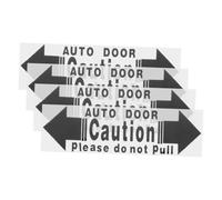 NOLITOY 4pcs Self-Adhesive Automatic Door Stickers High-Impact Warning Labels for Sliding Glass and Car Doors Easy to Install Safety Decals for Vehicle Protection