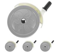 NOLITOY 4pcs Silent Plastic Caster Wheels Pack for Walker Replacement Parts Nursery Use Smooth Glides No Noise Wheels Easy Install