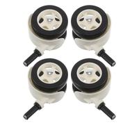 NOLITOY 4pcs Silent Swivel Caster Wheels Replacement Plastic Mute Wheels for Walker Helps Learn to Walk Smoothly Indoor Use