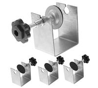 NOLITOY 4pcs Stainless Steel Cabinet Front Installation Clamps for Drawer Panels Slip Woodworking Fixing Clips with Hardened Screw Rods Stable and Easy Alignment Tool for Cabinet Drawer
