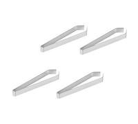 NOLITOY 4pcs Stainless Steel Fish Bone Tweezers with Slant and Flat Tips for Precise Culinary Hair Removal Cooking Utensils for Food Styling and Meat Preparation