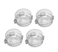 NOLITOY 4pcs Stove Cover Gas Knob Protective Covers Heat-Resistant Safety Guard for Natural Gas