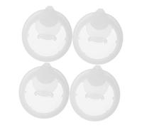 NOLITOY 4pcs Thick Water Jug Lids Fit Beverage Jar Covers Leakproof Stopper with Stylish Striped Design for Cold Water Jugs Teapots Kitchen Containers
