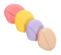 NOLITOY 4pcs Thickened Round Makeup Sponges for Face and Body Dual-sided Powder and Cream Blender Applicators Skin-friendly Foundation Puff for Wet and Dry Use Portable Beauty Tools