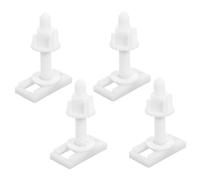 NOLITOY 4pcs Toilet Seat Replacement Screws Fixing Fittings Strong Toilet Seat Cover Repair Hardware Easy Install for Bathroom Maintenance