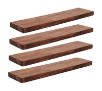 NOLITOY 4PCS Walnut Wood Planks Thick Hardwood Craft Boards for DIY Engraving Whittling and Woodworking Projects Compact Sturdy Blocks for Carving and Creative Crafts