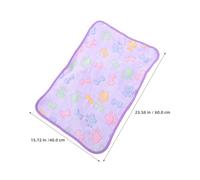 NOLITOY 4Pcs Washable Soft Guinea Pig Cage Liners 60X40Cm Small Animal Bedding Pads for Hamsters Gerbils Rabbits with Pink, Purple Coffee Bone Pattern Pet Blankets