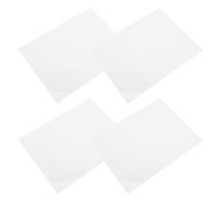 NOLITOY 4pcs White Aluminum Blank Signs for Sublimation with Premium Surface Finish and Lightweight Design, Double-sided Metal Plates for Outdoor Signage and Commercial Branding Projects