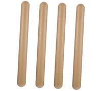 NOLITOY 4pcs Wooden Rhythm Sticks for Percussion Musical Handheld Classical Claves with Rounded Edges Safe for Group Music Activities and Rhythm Practice