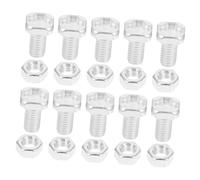 NOLITOY 50 Sets High-strength Aluminum Greenhouse Nuts and Square Head Bolts Repair Kit for Aluminum Frame Garden Structures Easy Installation and Replacement Parts