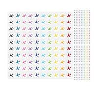 NOLITOY 500pcs Self Adhesive Map Pointer Stickers for Planner and Paper Maps, Mini Airplane Travel Location Labels for Hiking Trails and Detailed Planning