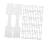 NOLITOY 500pcs Self-Adhesive Price Tags Sticky Price Labels Jewelry Identification Tags Writable Item Necklace Labels Blank Jewelry Stickers White Paper