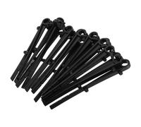 NOLITOY 50pcs Black Plastic Gutter Guard Fixing Clips with Square Hook, Leaf Guard Fasteners for Roof Guttering Maintenance and Installation