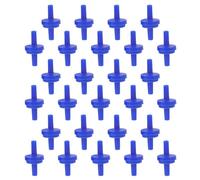 NOLITOY 50pcs Blue Plastic Aquarium Non Return Valve for Air Pump Accessories, Sturdy One Way Check Valve to Prevent Backflow, Suitable for Fish Tank Airline Tubing