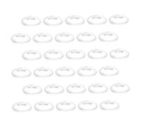 NOLITOY 50pcs Clear Acrylic Button Pins Lightweight Photo Badge DIY Picture Frame Craft Supplies with Secure Fastening for Uniforms Party Favors