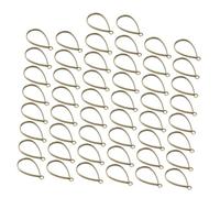 NOLITOY 50Pcs Creative Teardrop Hollow Pendant DIY Jewelry Accessories for Necklace Bracelet Making Antique Bronze Frames for Unique Charms Keychain Bag Sweater Decorations