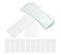 NOLITOY 50pcs Glass Microscope Slides for Laboratory Use Smooth Surface Object Slides Suitable for Biological Education and Cell Sample Preparation