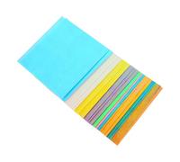 NOLITOY 50pcs Iridescent Folding Paper Square Shiny Origami Paper for DIY Crafts Cranes and Cuts Assorted Colors Glitter Textured