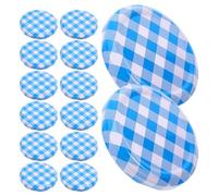 NOLITOY 50pcs Jar Lids Lattice Pattern Airtight Sealing for Jars Reusable Screw Bands for Food Storage