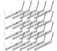 NOLITOY 50pcs Metal File Fasteners Two Hole Binder Clips for Tightly Holding Documents with Sturdy Construction Silver Metal Material for Presentations and Reports
