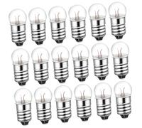 NOLITOY 50pcs Miniature Electrical Laboratory Light Bulbs for Science Experiments Lightweight and Easy to Replace Flashlight Lamp Bulbs for Primary and Middle School Students