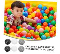 NOLITOY 50pcs Plastic Ocean Balls for Ball Pits in Black White for Play Areas Pool Decorations and Amusement Entertainment