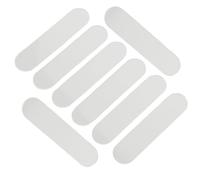 NOLITOY 50pcs Transparent Acrylic Nail Art Display Sticks for Practicing Fake Nails Shaped Display Strips for Salon Use and Easy to Showcase Designs